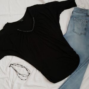 WHBM xs Black Blouson